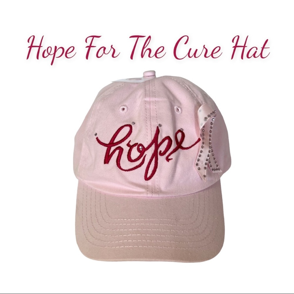 Light Pink With Ribbon Hope For The Cure Baseball Cap